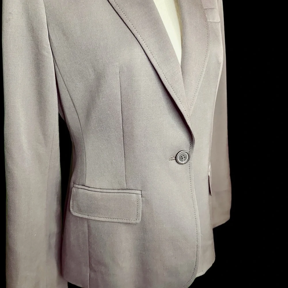 J. Crew 100% Wool Olive Green / Taupe Single Button Blazer Size 4 RN77388